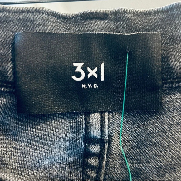 3x1 Made Here Faded Black W3 Cora Crop High Rise Jeans Jolee Wash size 26 - Picture 10 of 10